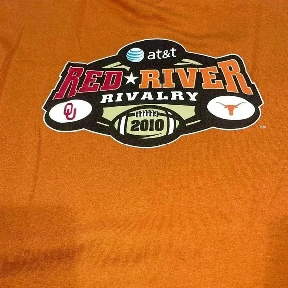 TCU OU RED RIVER RIVALRY 2010 Tee T-shirt ram sponsored Gildan tee Y2K - Picture 2 of 5